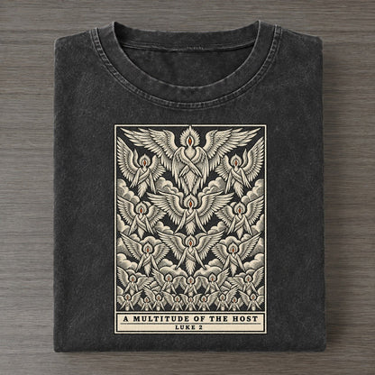 A Multitude Of The Sixfold Wings Vintage T-shirt – Black