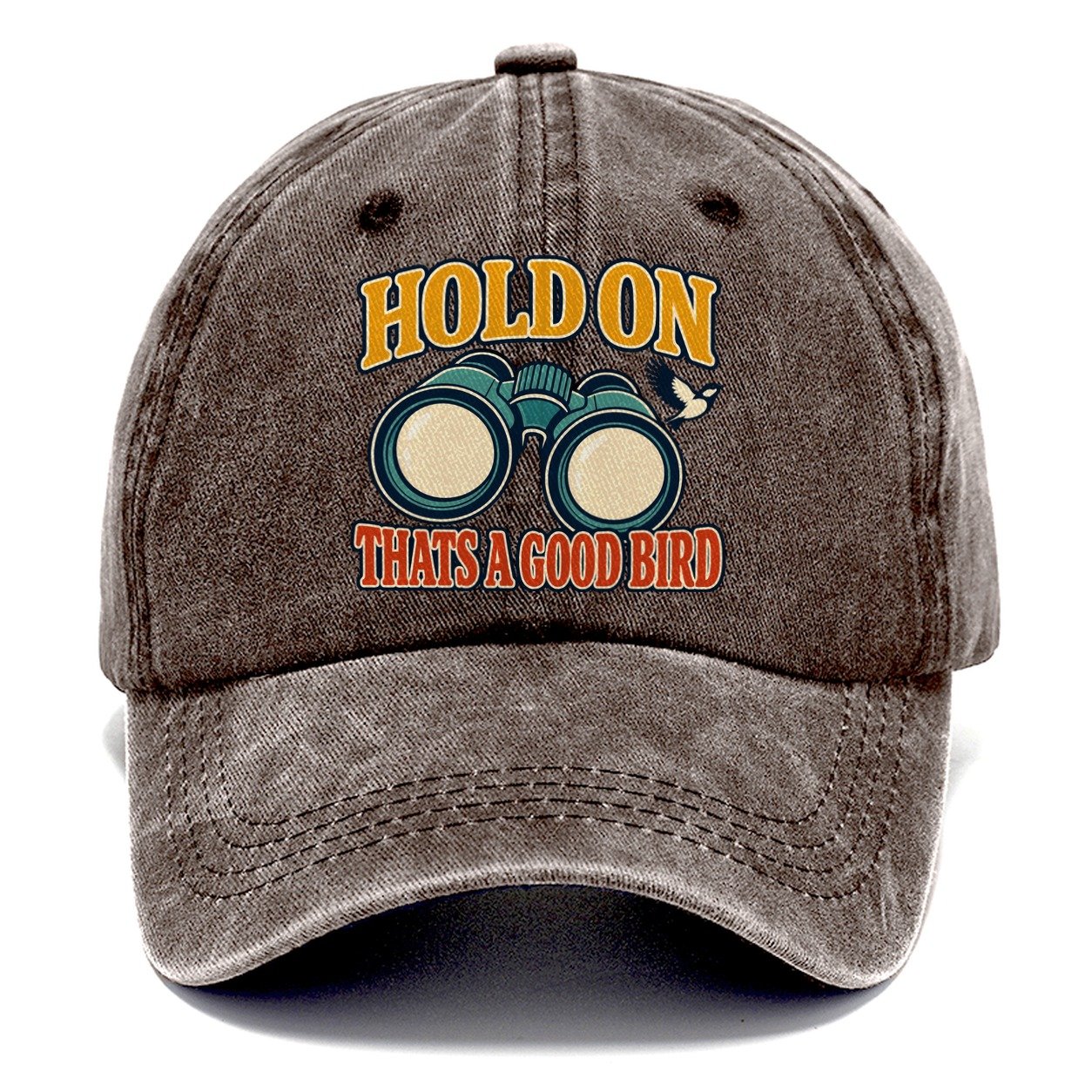 Hold On Thats A Good Bird Birdwatching Classic Cap – Brown