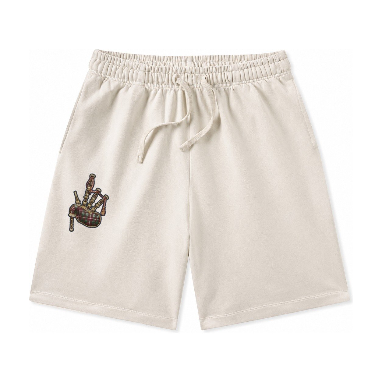 Scottish Thistle Washed Shorts – Beige