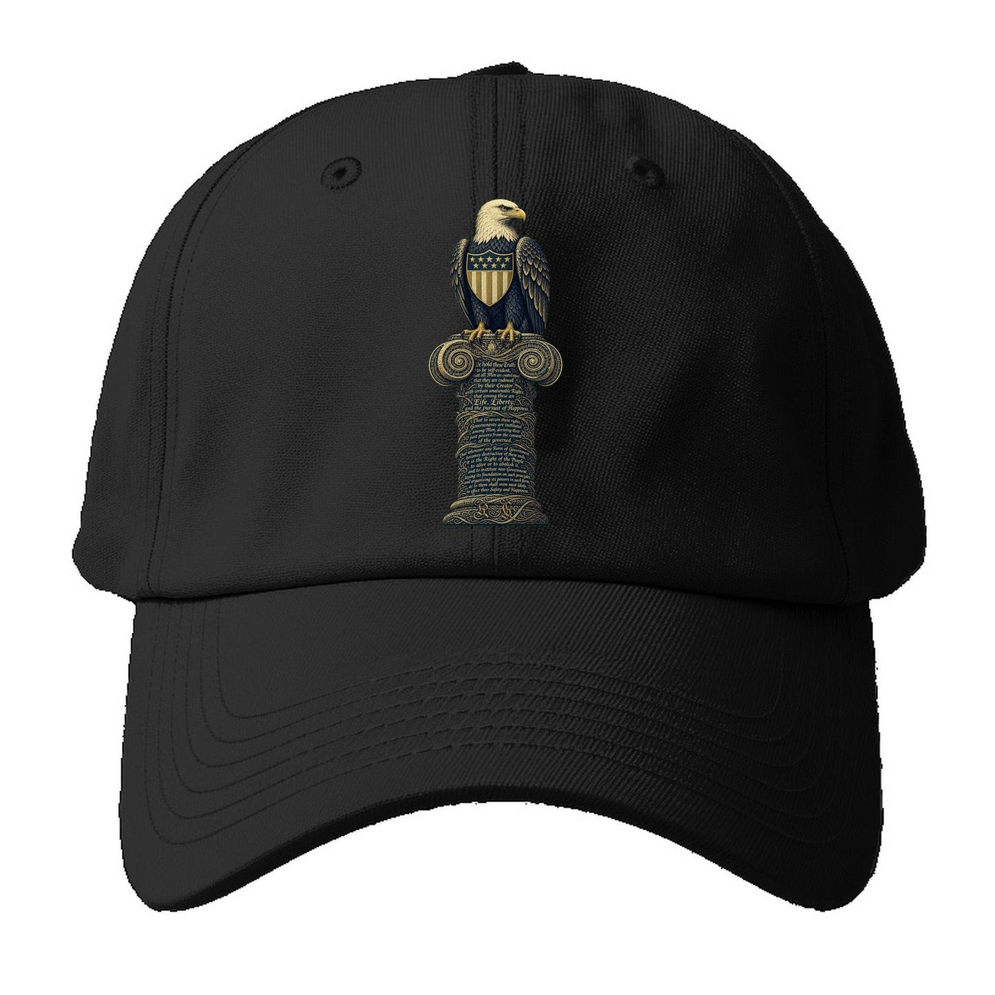 Eagle Pillar Baseball Cap – Black