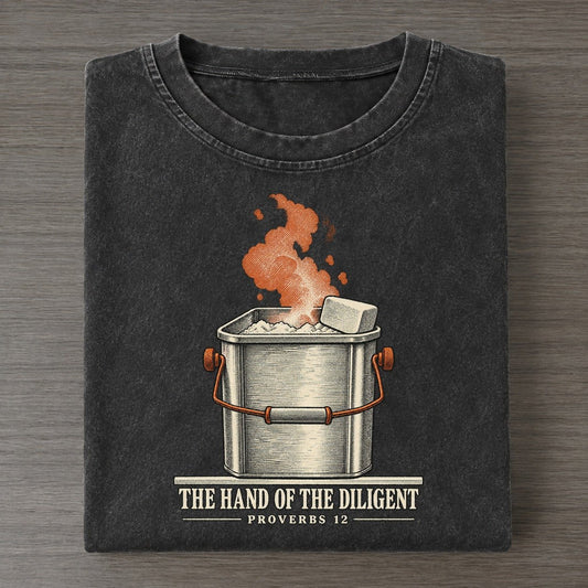 The Hand Of The Diligent The Rep Counter Vintage T-shirt – Black