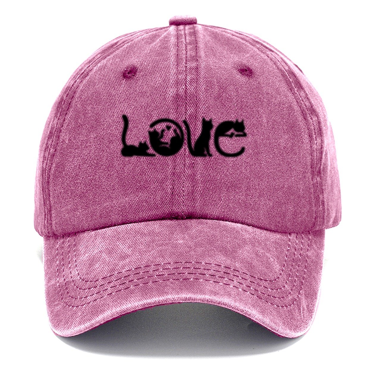 Black Cat Love Classic Cap – Dusty Rose