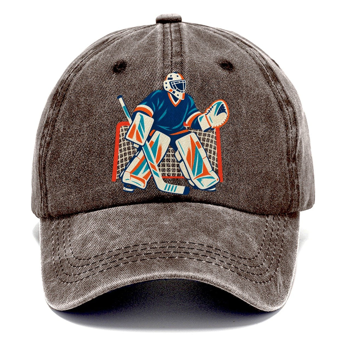 Hockey Goalie Classic Cap – Brown