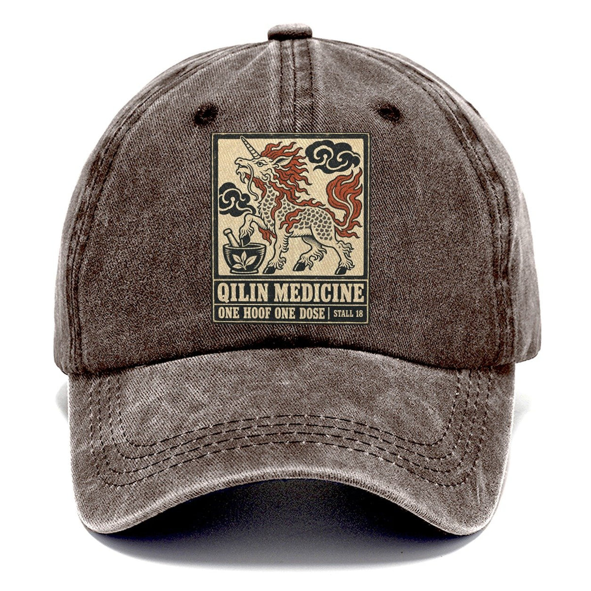 Kirin Medicine Yokai Night Market Classic Cap – Brown