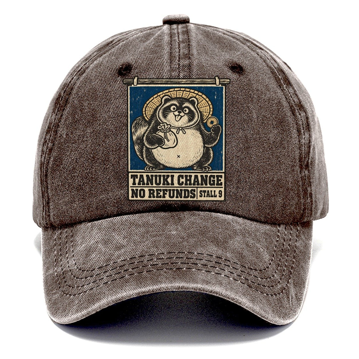 Tanuki Change Yokai Night Market Classic Cap – Brown