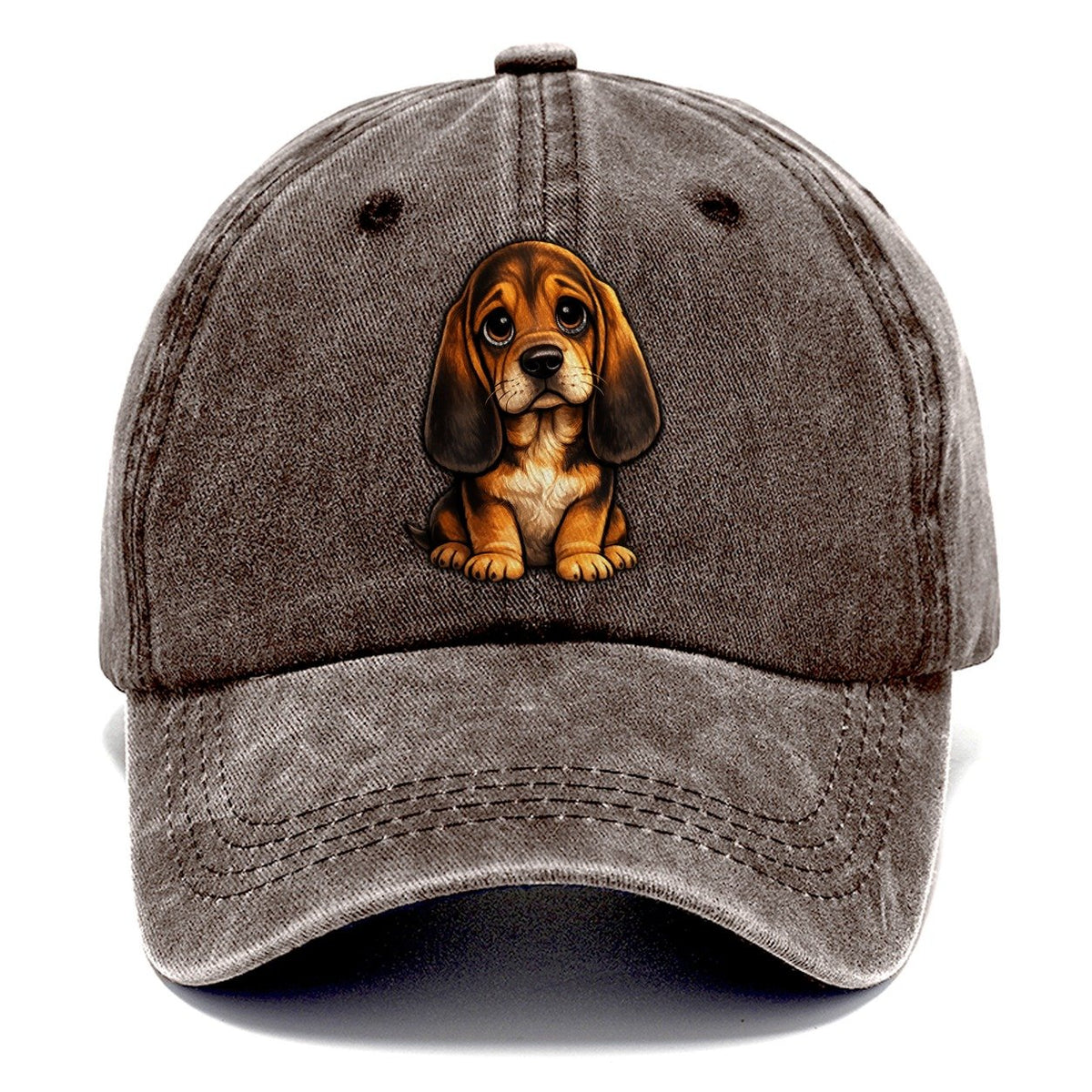 Bloodhound Sitting Sweetheart Classic Cap – Brown