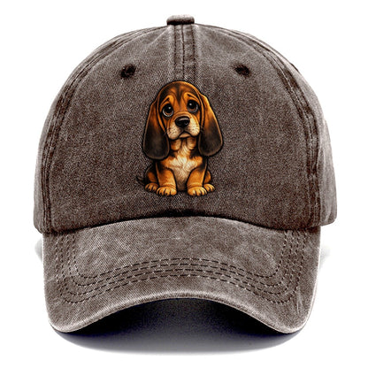 Bloodhound Sitting Sweetheart Classic Cap – Brown