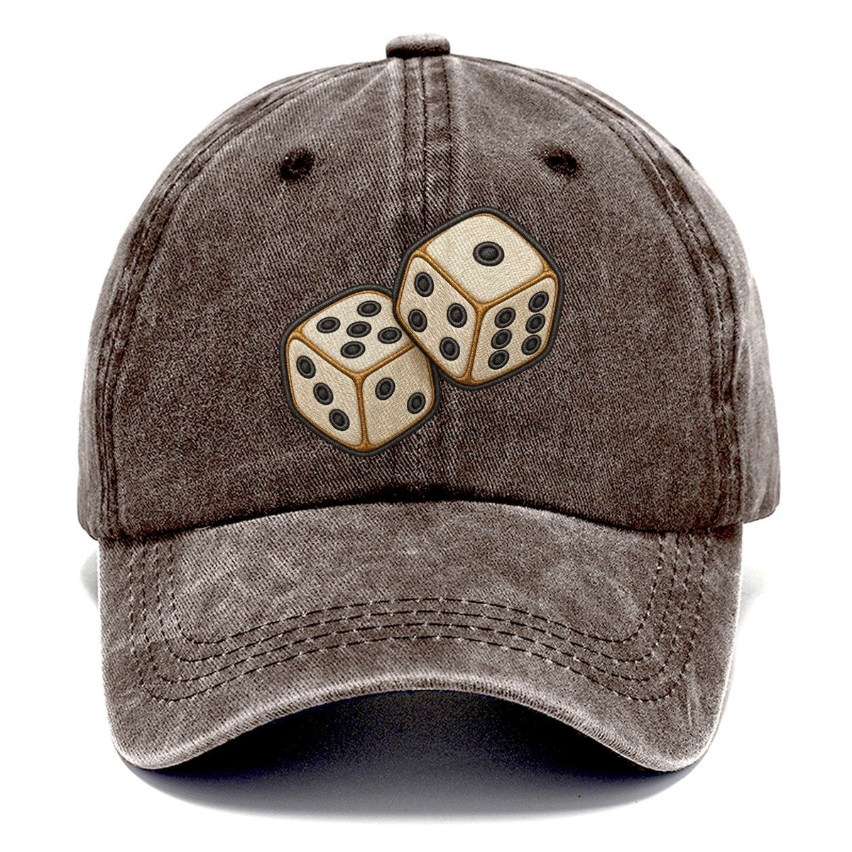 Pair Of Tumbling Dice Board Games Classic Cap – Brown