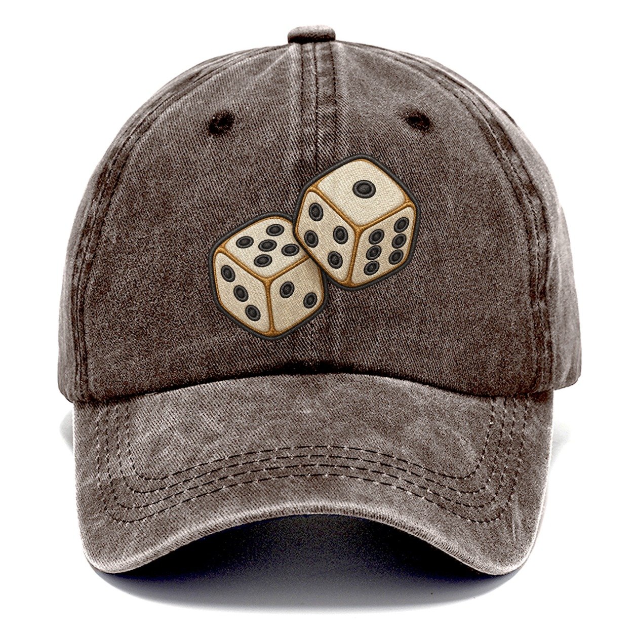 Pair Of Tumbling Dice Board Games Classic Cap – Brown