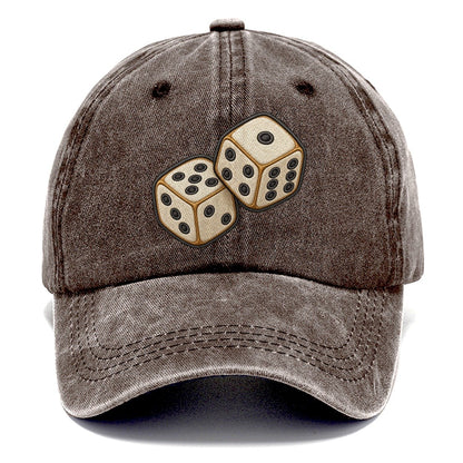 Pair Of Tumbling Dice Board Games Classic Cap – Brown