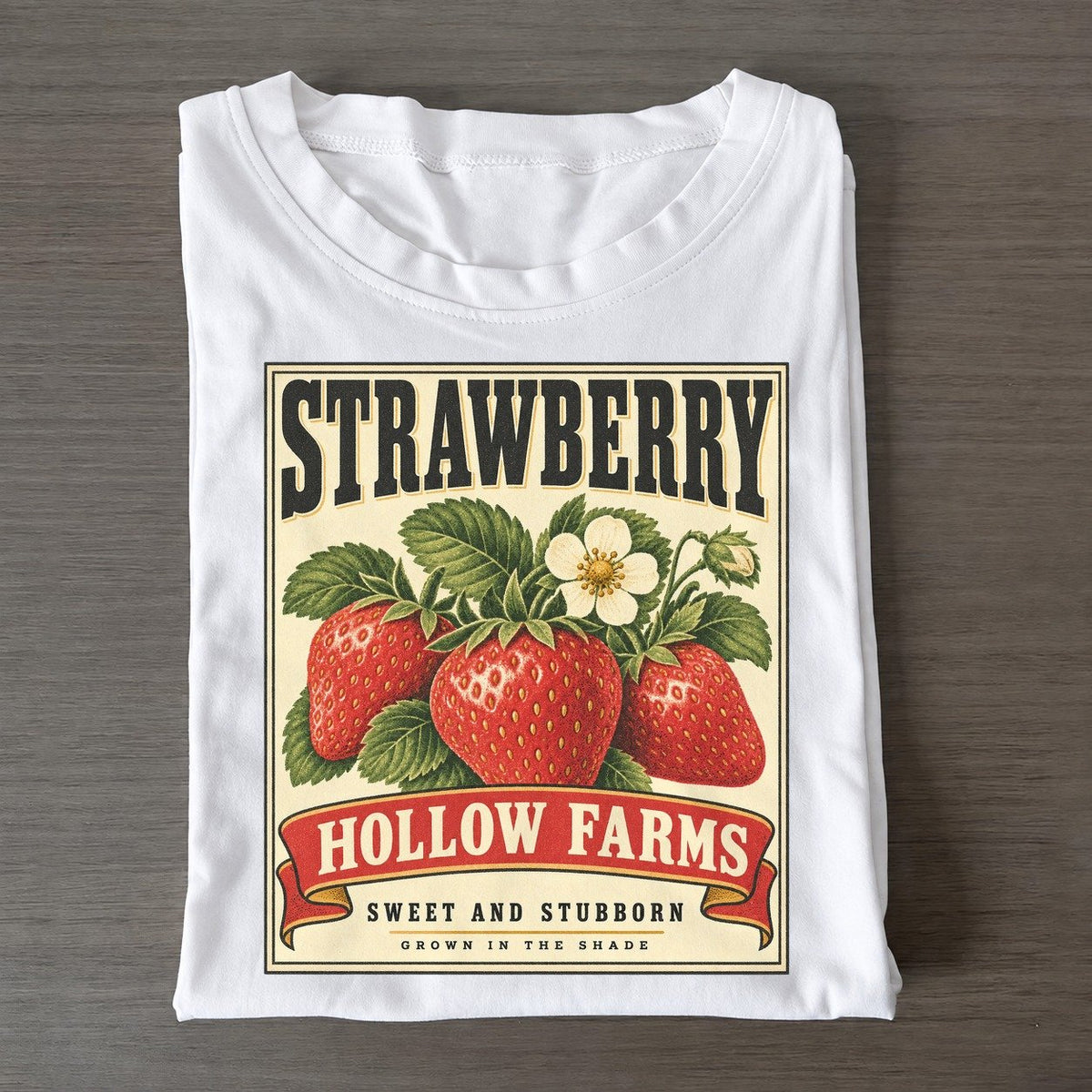 Strawberry Orchard Crate Classic T-shirt – White