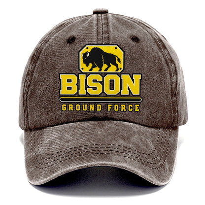 Bison Ground Force Heavy Duty Classic Cap – Brown