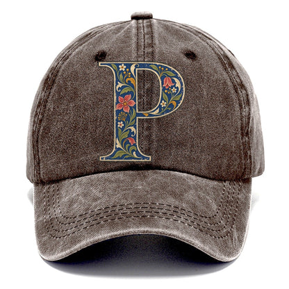 Wildflower P Monogram Classic Cap – Brown