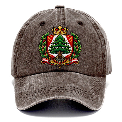 Lebanon Heraldic Crest Country Logos Classic Cap – Brown