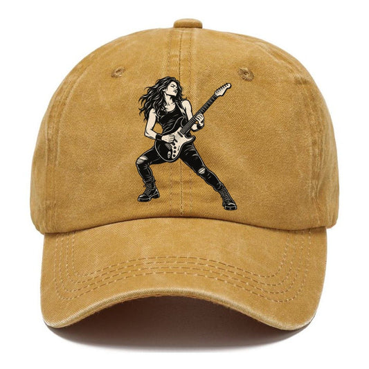Electric Guitar Bent Note Global Music Ink Figures Classic Cap – Golden Harvest