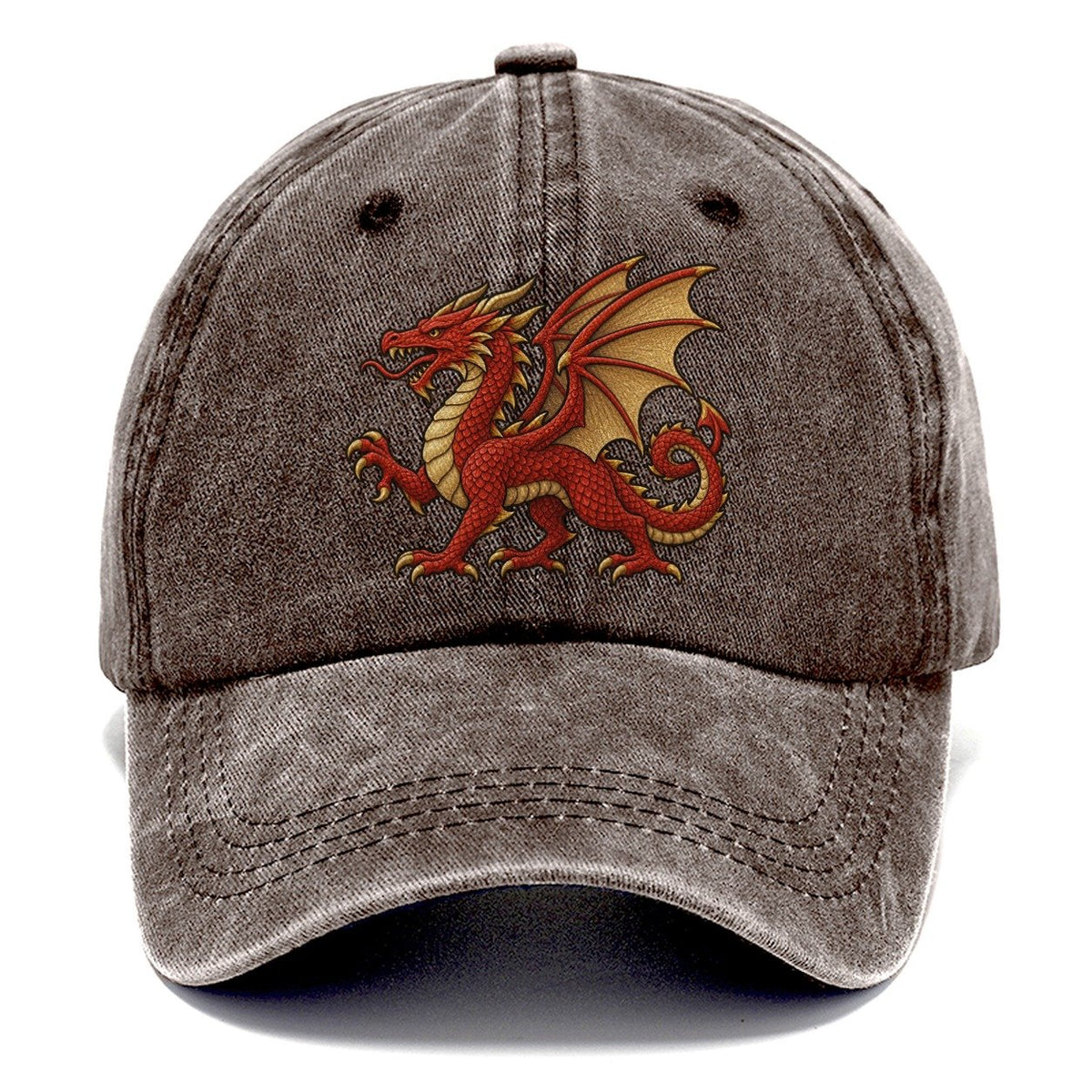 Welsh Dragon Classic Cap – Brown