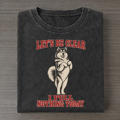 Alaskan Malamute Dog Declarations Vintage T-shirt – Black