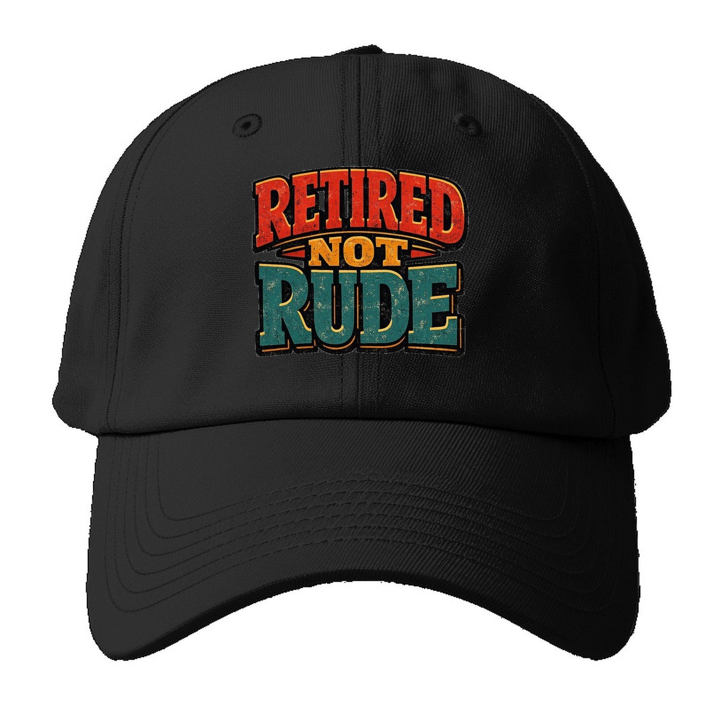 Retired Not Rude Baseball Cap – Black