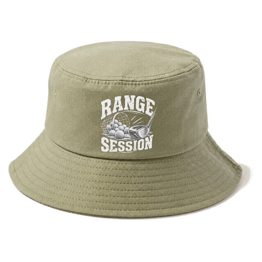 Range Session Golf Life Bucket Hat – Army Green