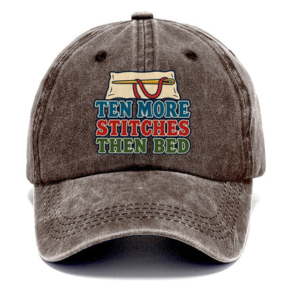 Ten More Stitches And Needlework Classic Cap – Brown