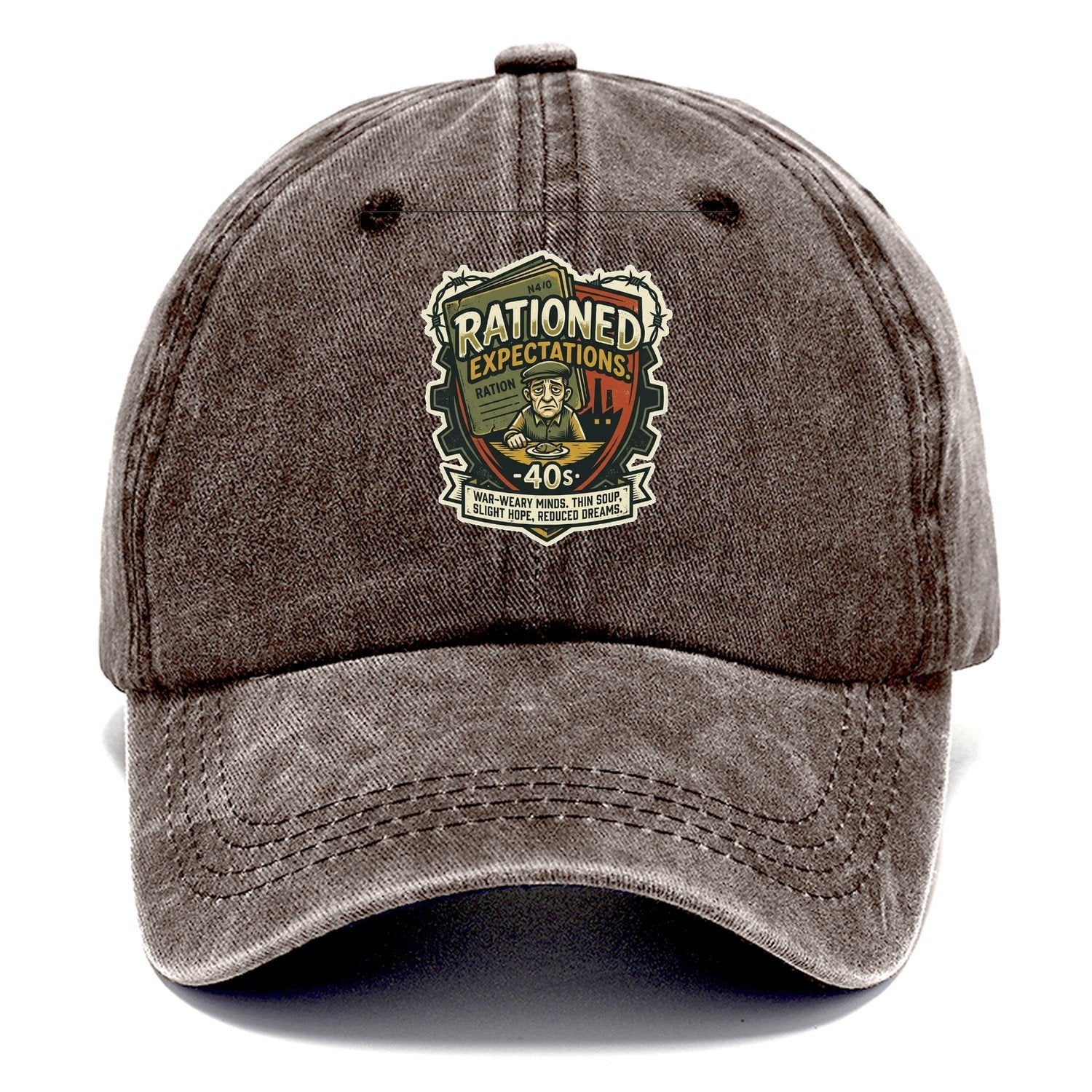 Rationed Expectations 40s Classic Cap – Brown