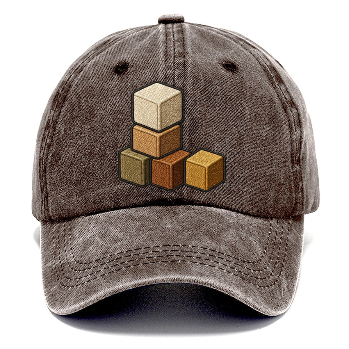 Stack Of Resource Cubes Board Games Classic Cap – Brown