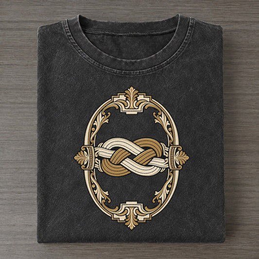 Herakles Gate Quiet Wards Heritage Vintage T-shirt – Black