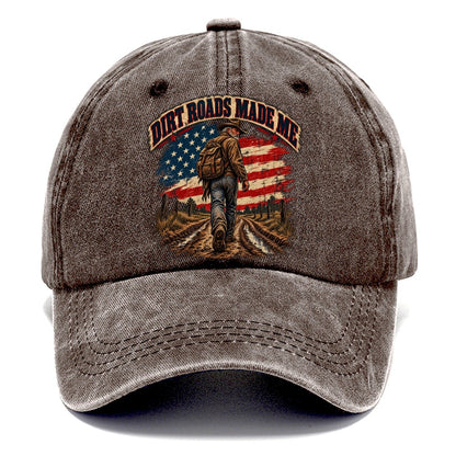 Dirt Roads Made Me Old Man Strong Classic Cap – Brown