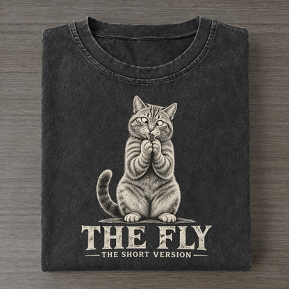 The Fly Short Version Cats Vintage T-shirt – Black