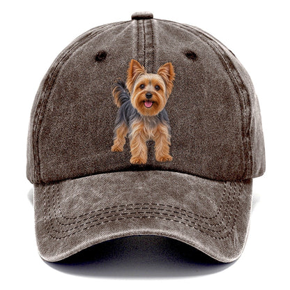 Yorkshire Terrier Standing Top Breeds Classic Cap – Brown