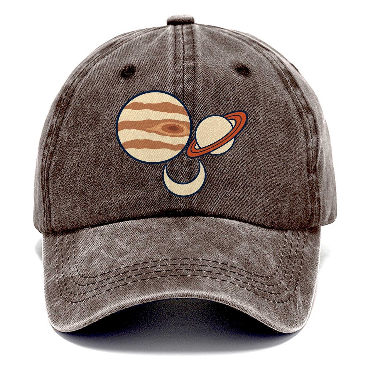 Conjunction Of Two Astronomy And Stargazing Classic Cap – Brown