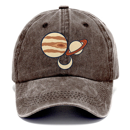 Conjunction Of Two Astronomy And Stargazing Classic Cap – Brown