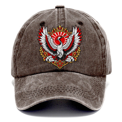 Japan Heraldic Crest Country Logos Classic Cap – Brown
