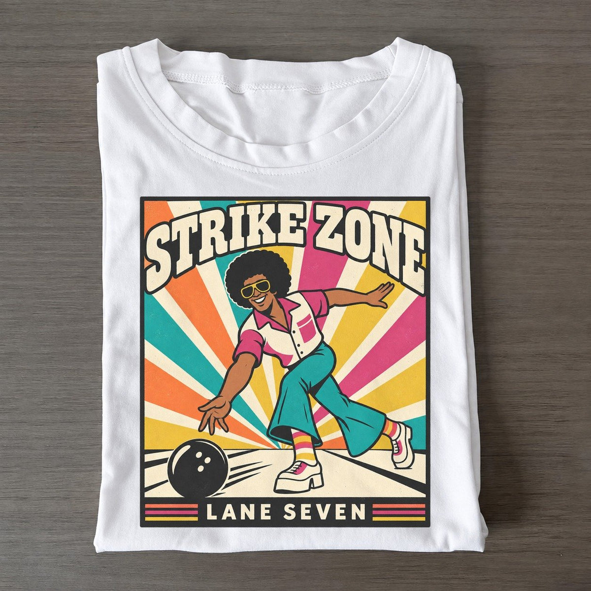 Bowling Ace Boogie Bodies Classic T-shirt – White