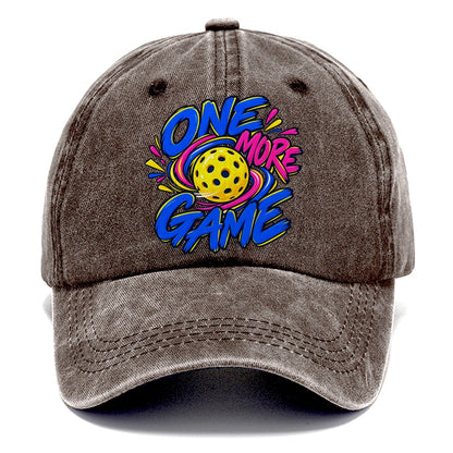 One More Game Pickleball Life Classic Cap – Brown