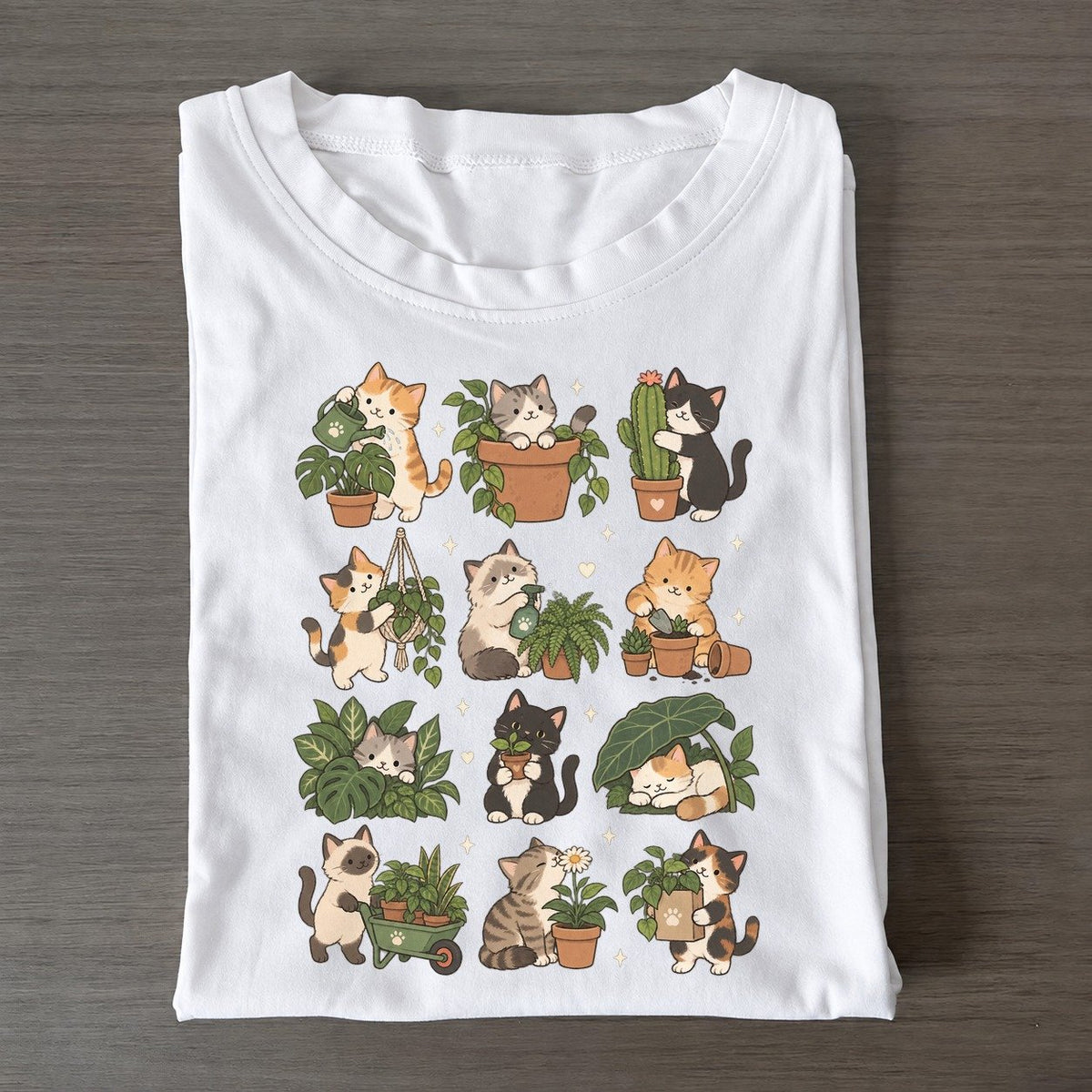Plant Shop Cat Club Classic T-shirt – White