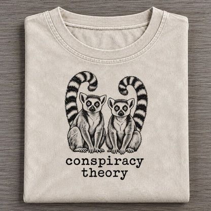 Conspiracy Theory Collective Nouns Vintage T-shirt – Off White