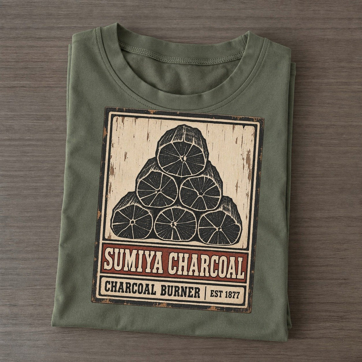 Sumiya Charcoal Noren Trade Co Classic T-shirt – Army Green
