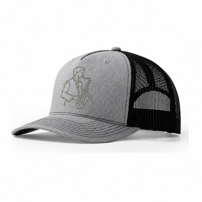 Saxophone Soloist Trucker Hat – Sport Grey Black
