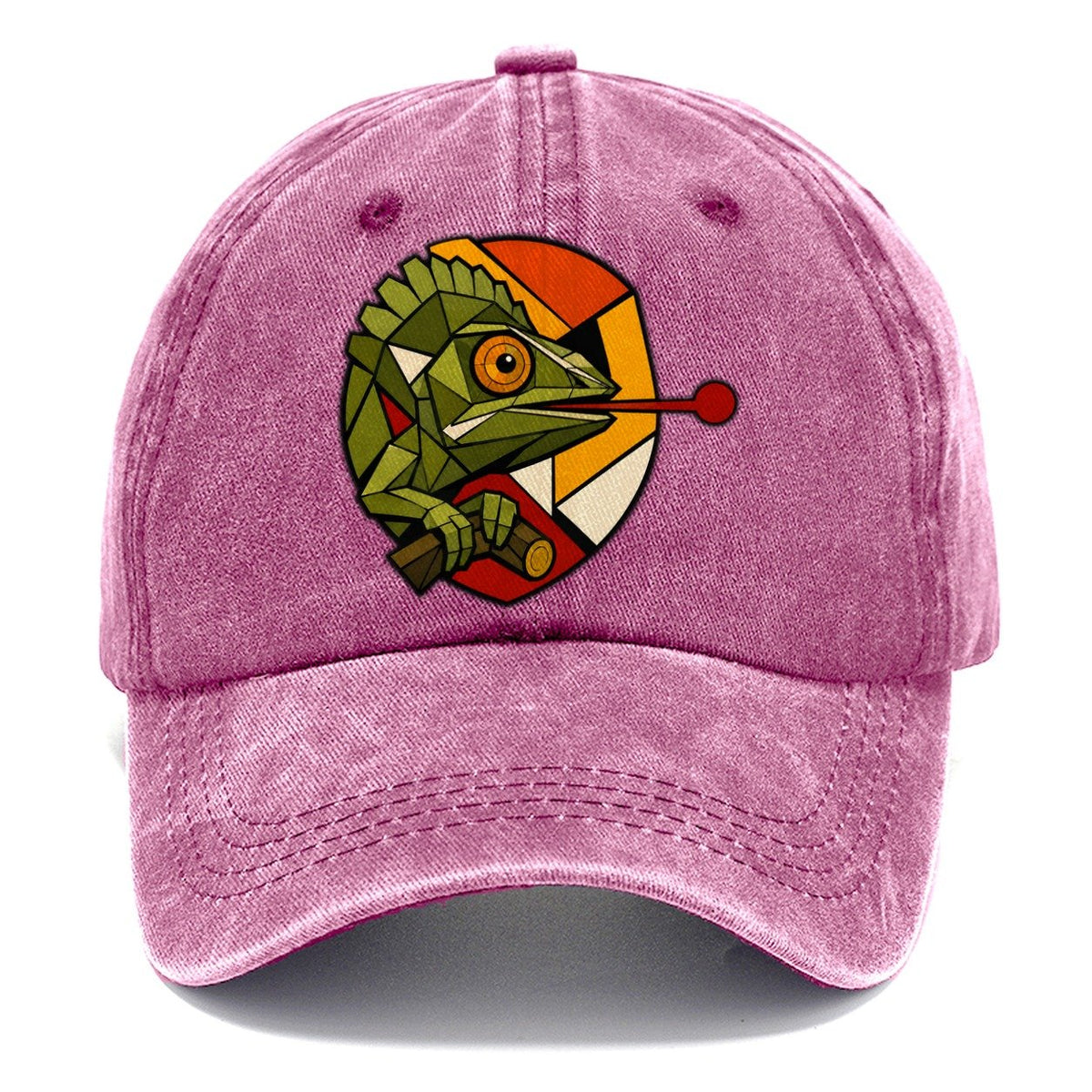 Chameleon Tongue Out Classic Cap – Dusty Rose