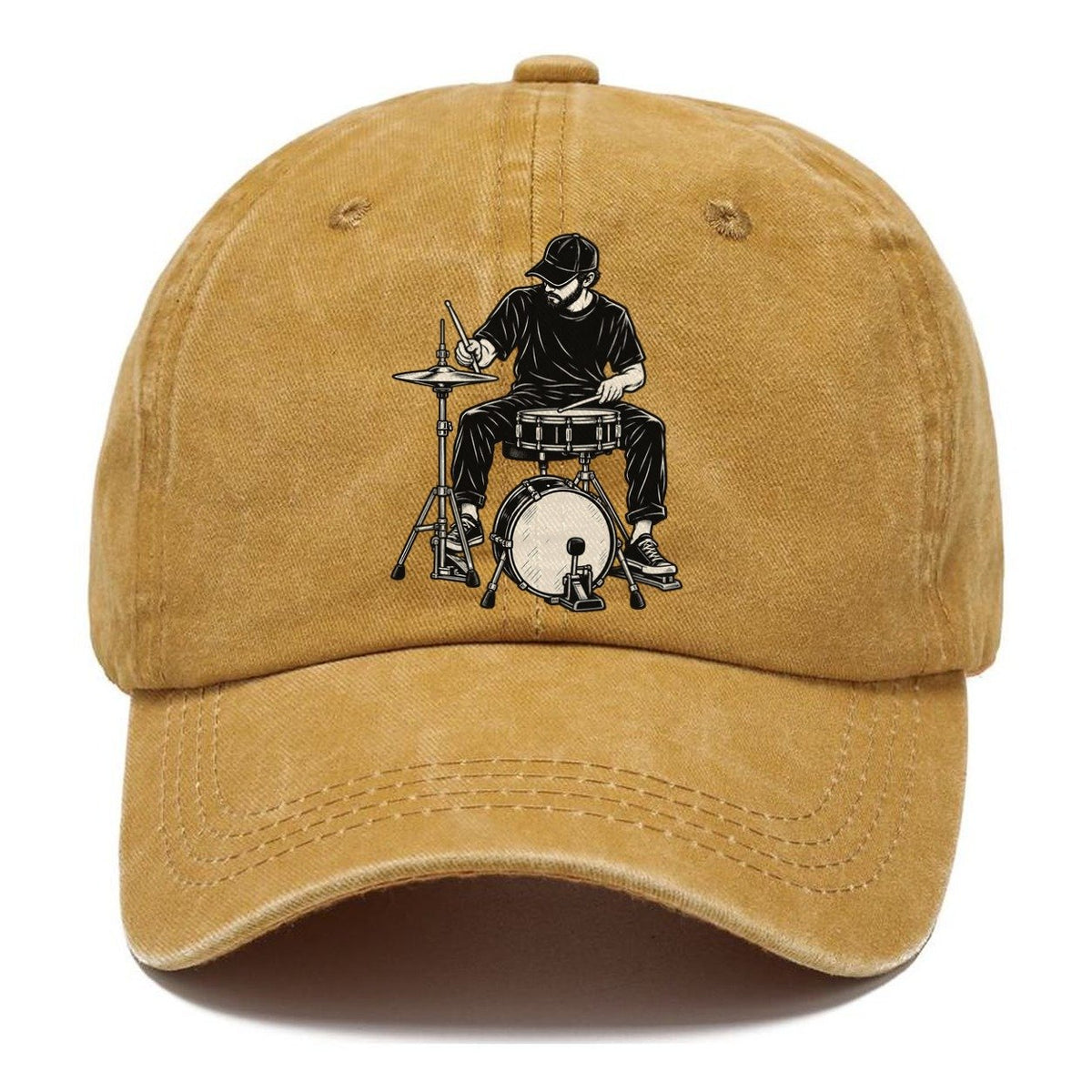 Drummer Hi Hat Groove Global Music Ink Figures Classic Cap – Golden Harvest