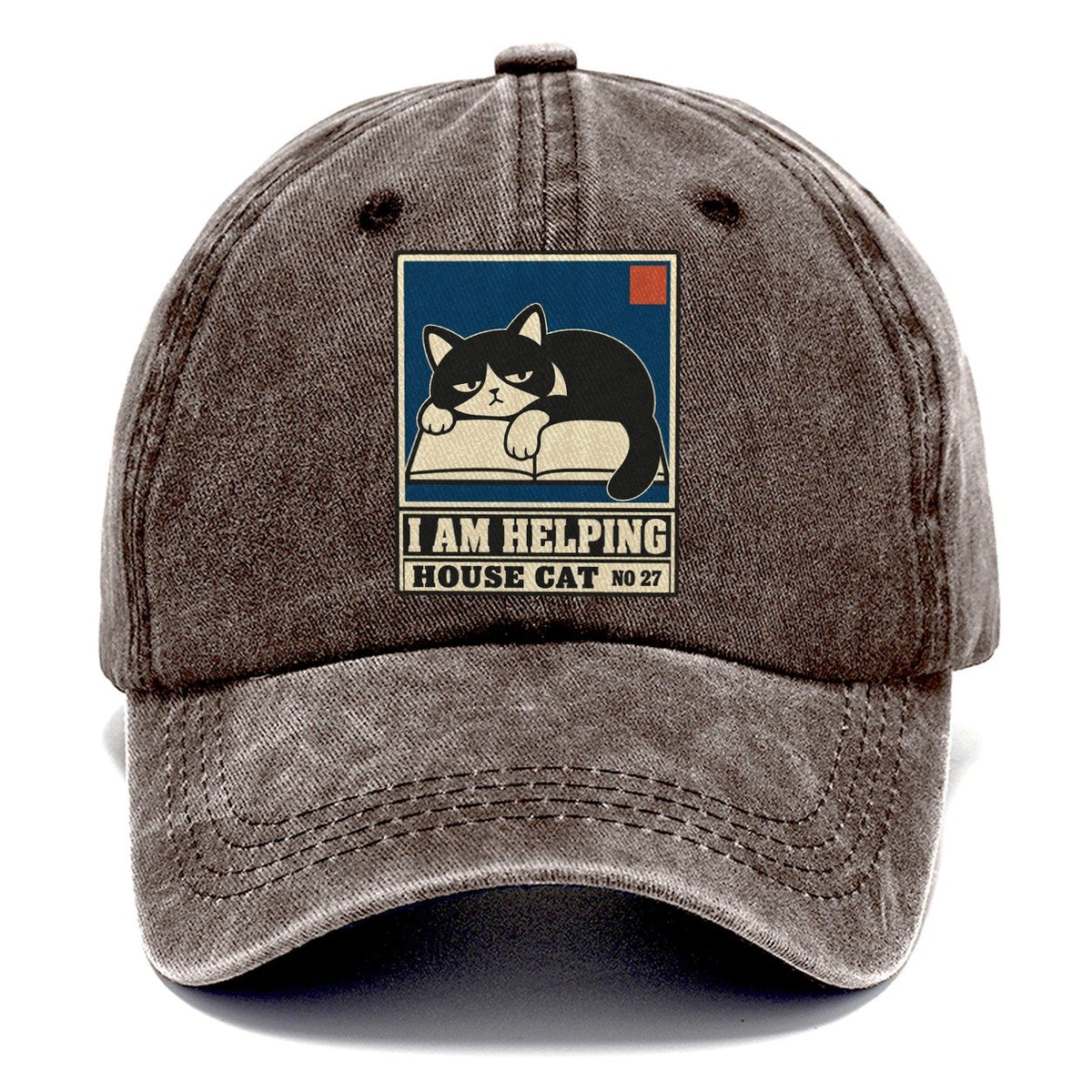 I Am Helping Neko Says No Classic Cap – Brown