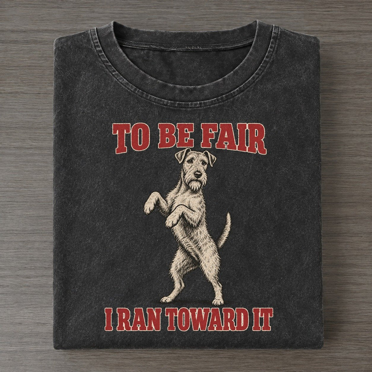 Irish Terrier Dog Declarations Vintage T-shirt – Black