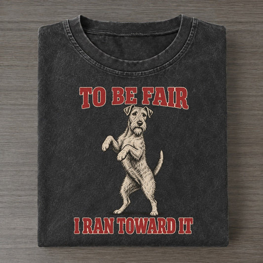 Irish Terrier Dog Declarations Vintage T-shirt – Black