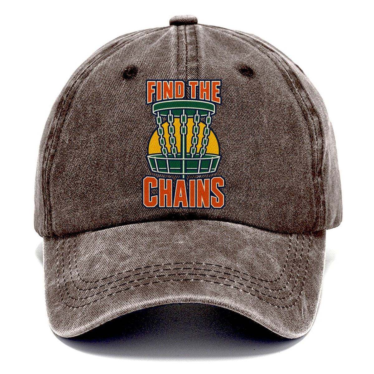 Find The Chains Disc Golf Classic Cap – Brown