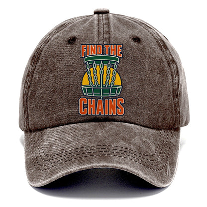 Find The Chains Disc Golf Classic Cap – Brown