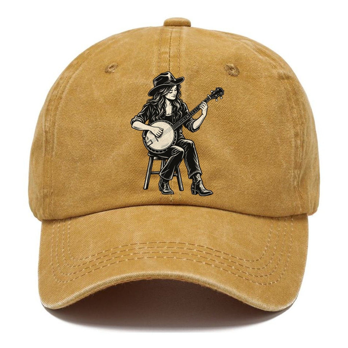 Banjo Rolling Pick Global Music Ink Figures Classic Cap – Golden Harvest
