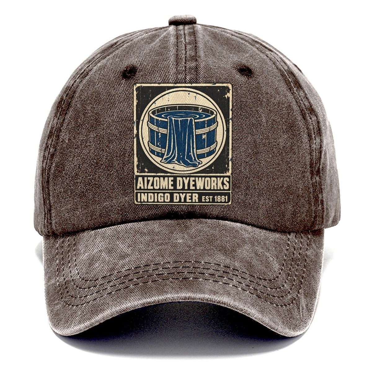 Aizome Dye House Noren Trade Co Classic Cap – Brown