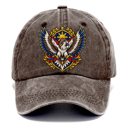 Philippines Heraldic Crest Country Logos Classic Cap – Brown