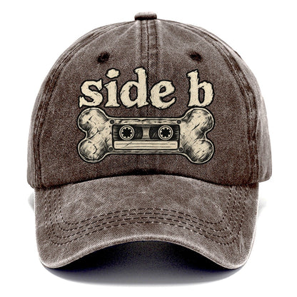 A Dog Bone Drawn As A Cassette Tape Bark For Me Classic Cap – Brown